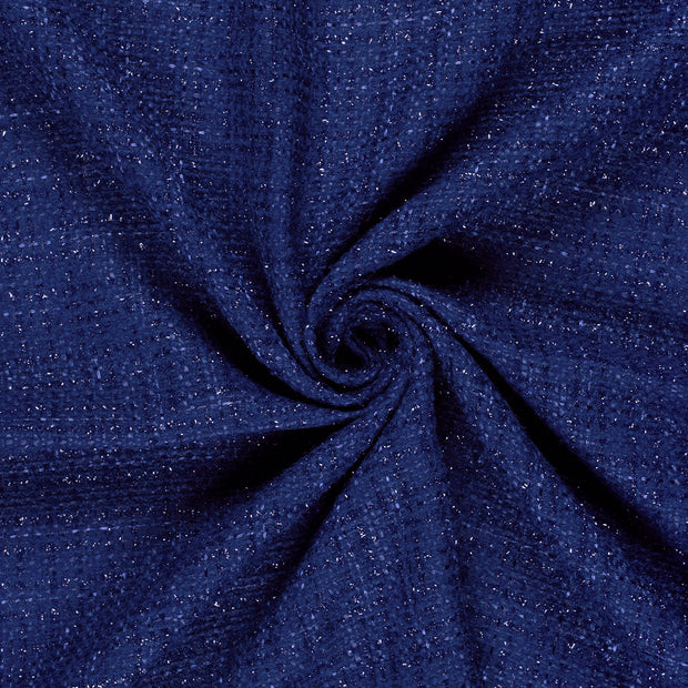 Jacquard fabrik Königsblau Lurex 