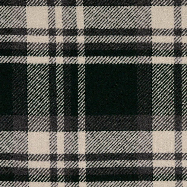 Tweed stof Ruiten Donker groen
