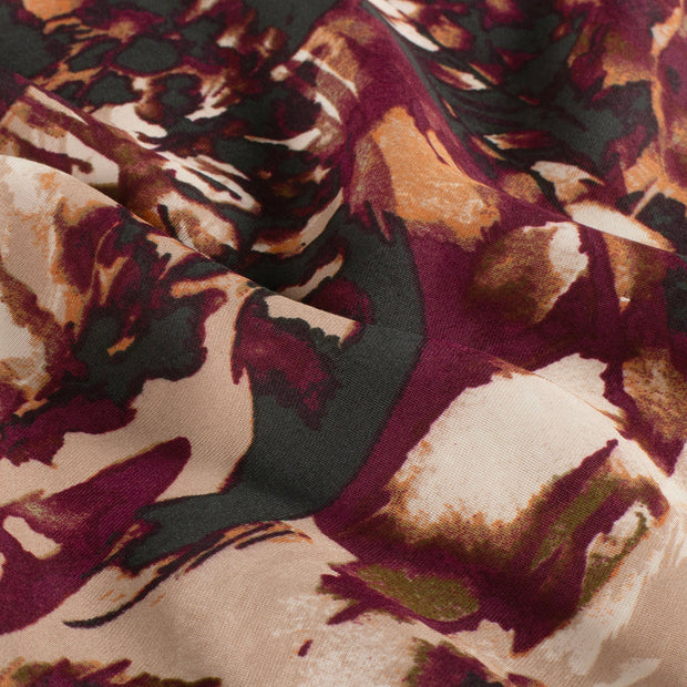 Woven Polyester tela Abstracto Rosa