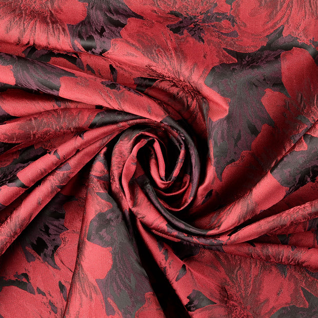 Jacquard stof Bordeaux 