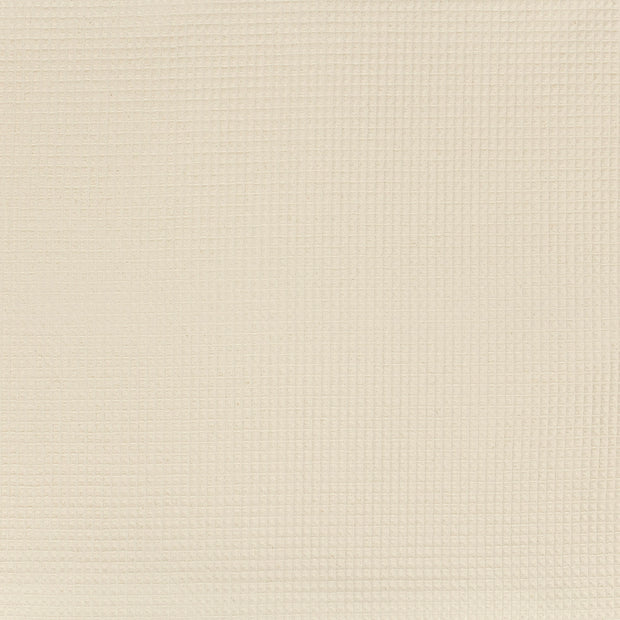 Waffle piqué fabric Ivory matte 
