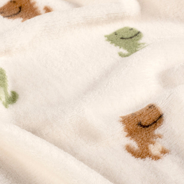 Wellness Fleece fabrik Krokodile Wollweiß