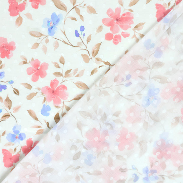  fabric Flowers digital printed 