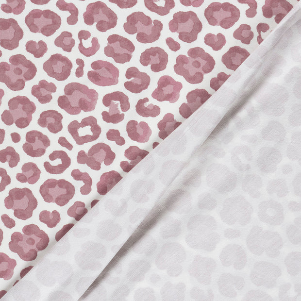 French Terry GOTS organic fabric Leopards digital printed 