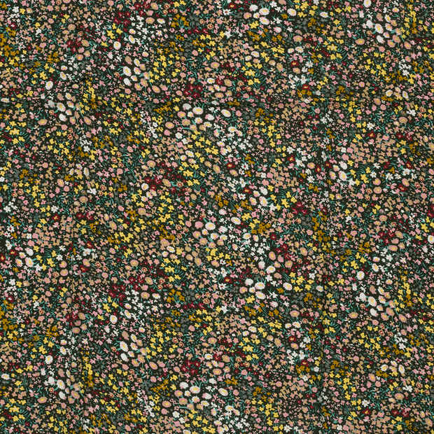 Viscosa Poplin tela Negro 