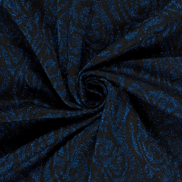 Jacquard tela Abstracto Cobalto