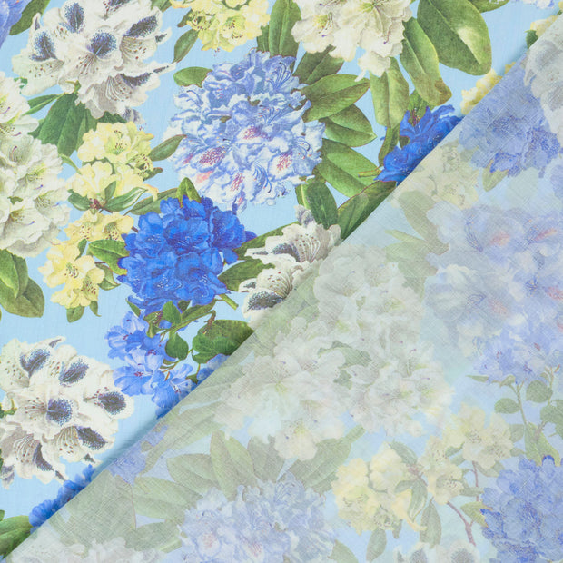  fabric Flowers digital printed 