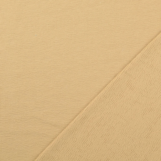 French Terry fabric Beige dyed 