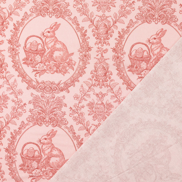 Cretonne fabric Old Pink digital printed 