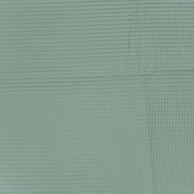 Wafel Piqué stof IJs Mint mat 