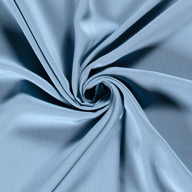 Bamboe Poplin stof Effen Indigo