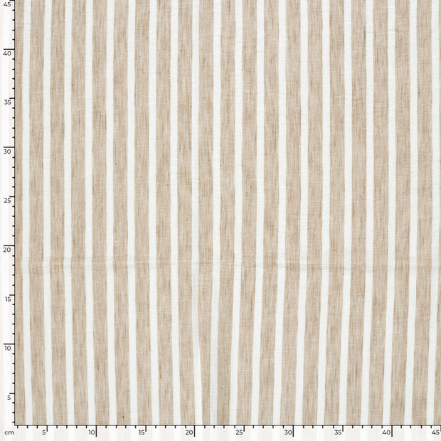 Geweven Polyester stof Strepen Beige