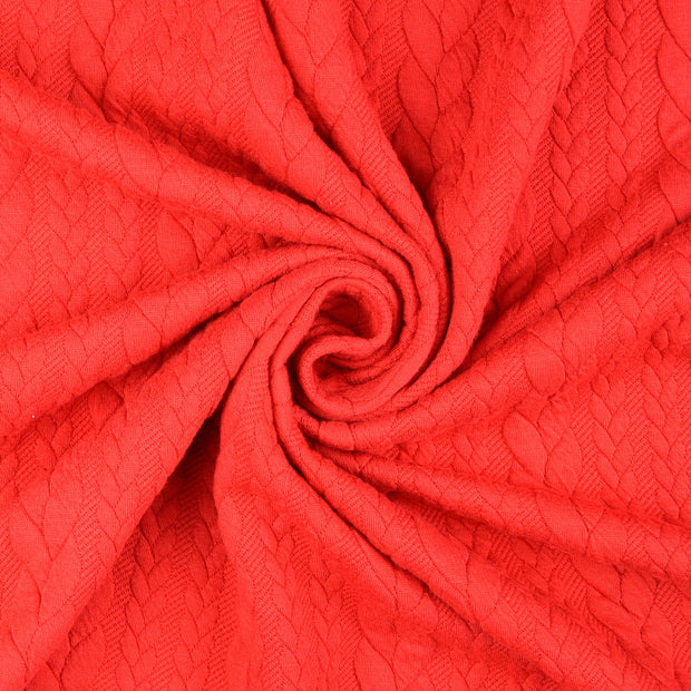 Jacquard tela Rojo 