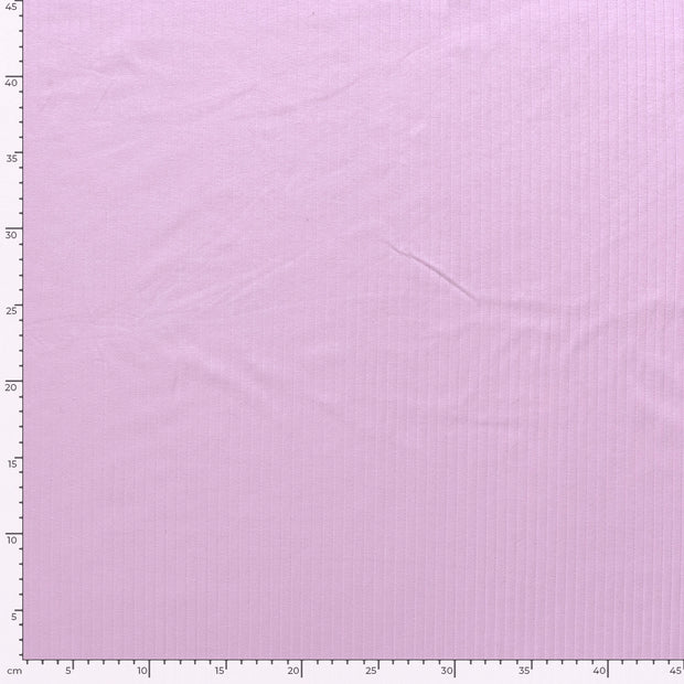 Rib Jersey tissu Unicolore Lilas