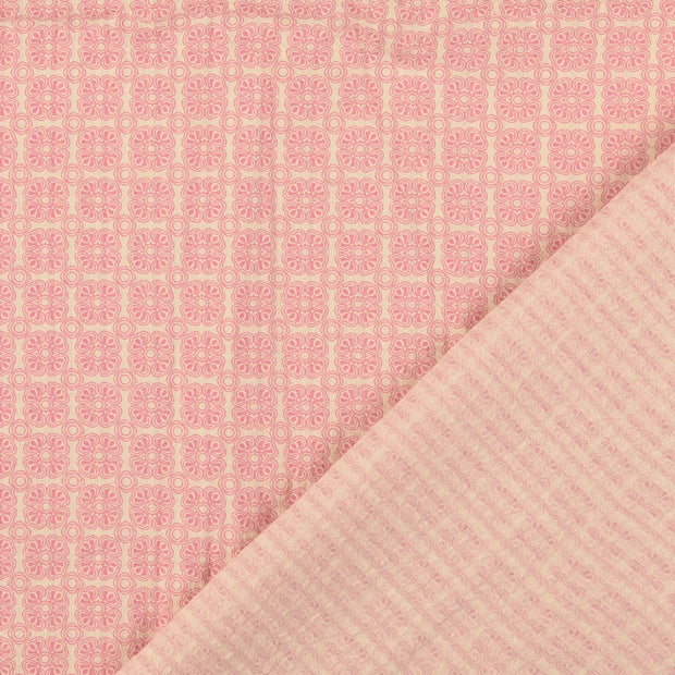 Seersucker fabric Light Pink 