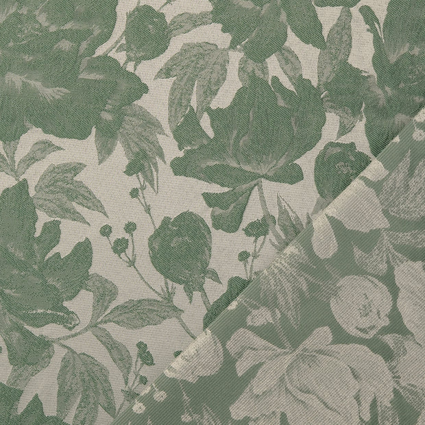 Jacquard fabrik Tannengrün Jacquard 