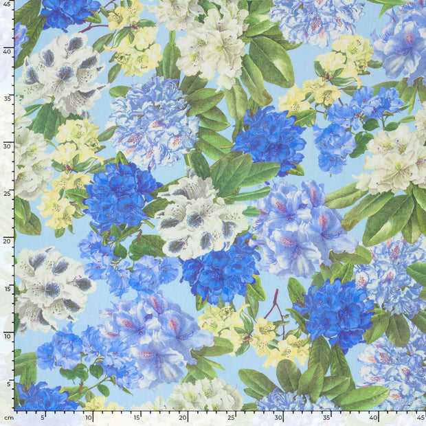  fabric Flowers Baby Blue