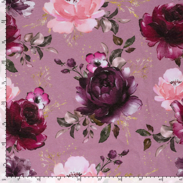 Jogging stof Rozen Oud Roze
