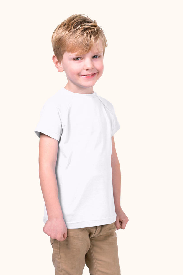 Jersey stof Effen Optisch wit