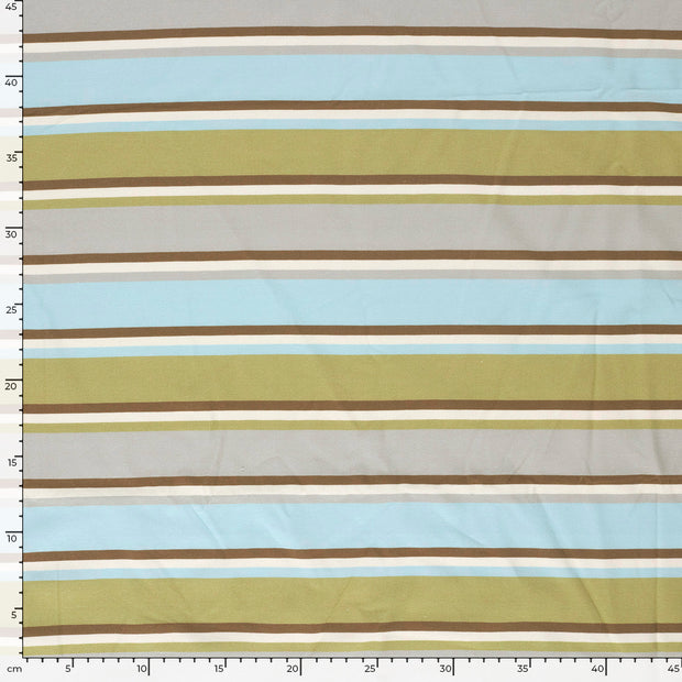 Jersey fabric Stripes Oker
