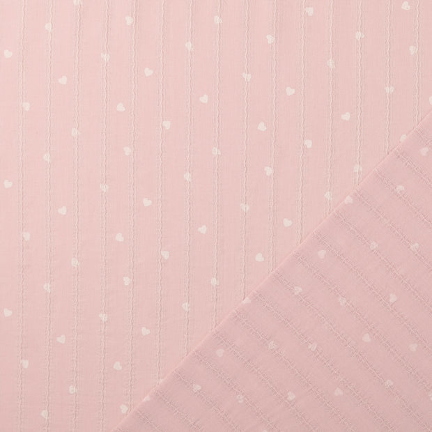 Voile fabric Pink digital printed 
