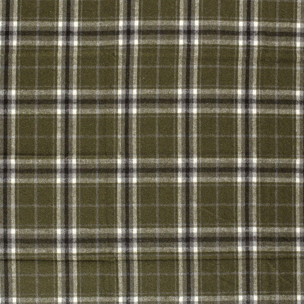 Jacquard fabric Khaki Green texturized 