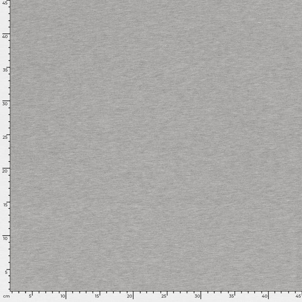 Cotton Jersey fabric Melange Light Grey