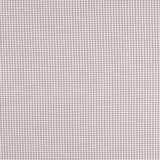 Cretonne fabric Checks Grey