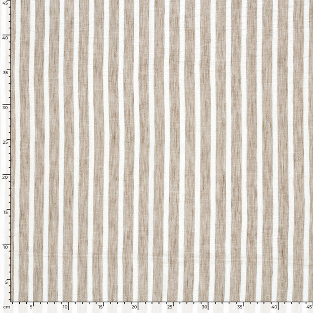 Woven Polyester tissu rayures Camel