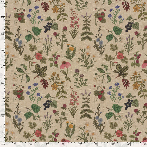 Aspect Lin tissu Nature Multicolore