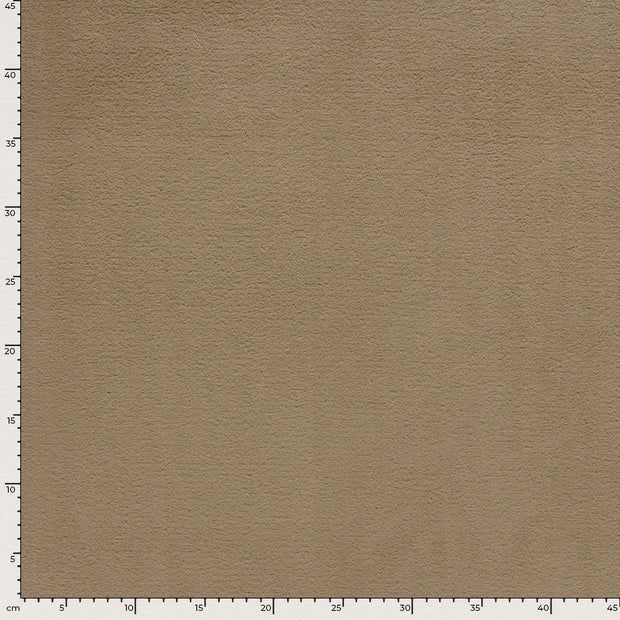 Polaire Doudou tissu Unicolore Beige