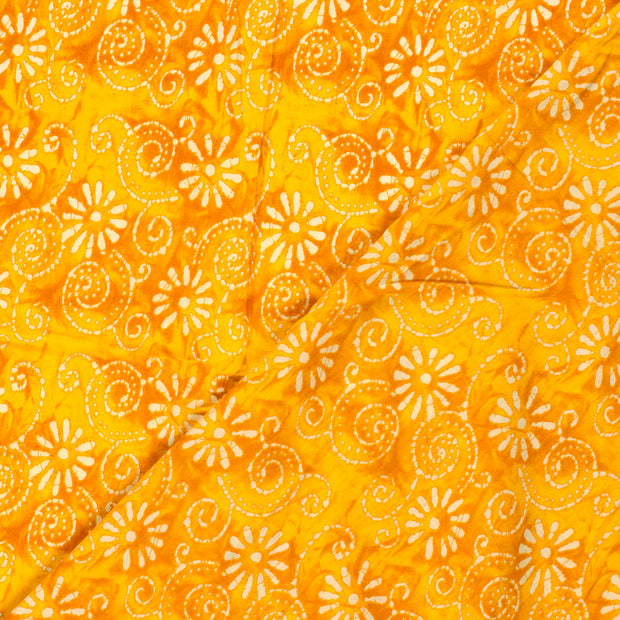 Voile fabric Flowers printed 