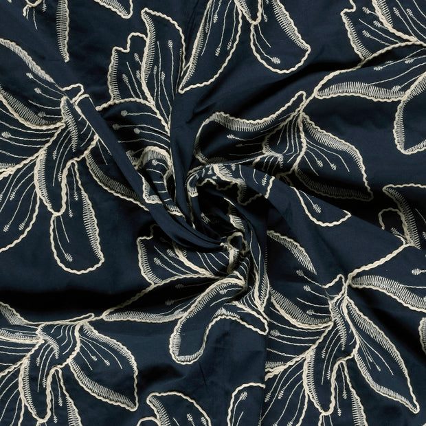 Voile fabric Navy 