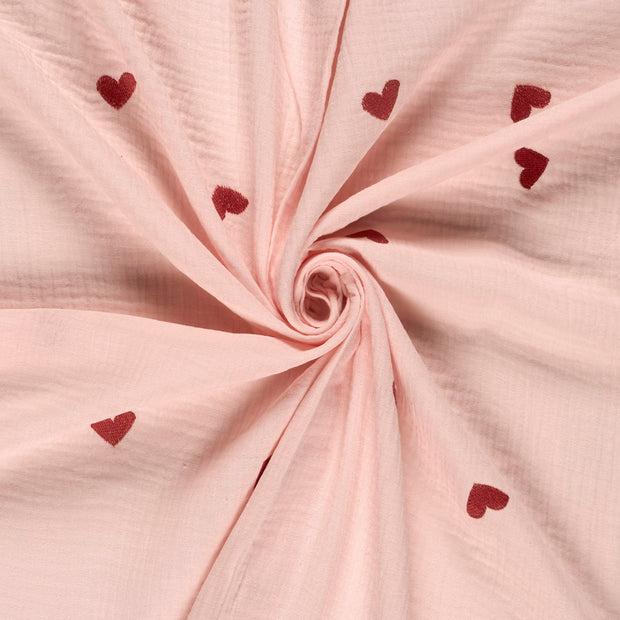 Musselin fabrik Helles Pink stickerei 