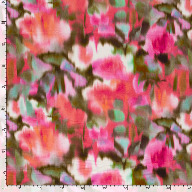 Viscose Jersey fabrik Abstrakt Rosa
