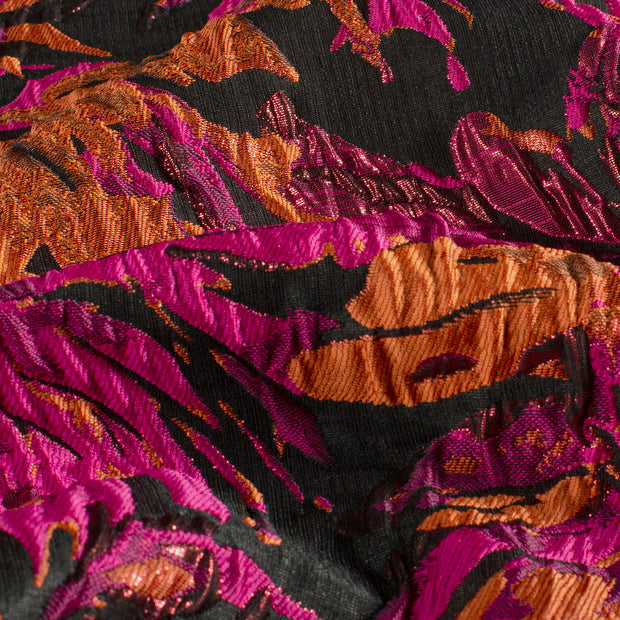 Jacquard stof Bloemen Fuchsia