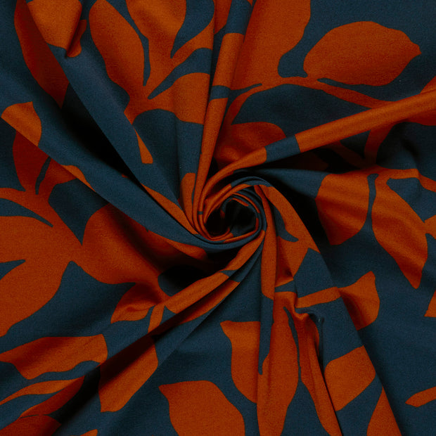 Punta di Roma tela Ladrillo estampado 