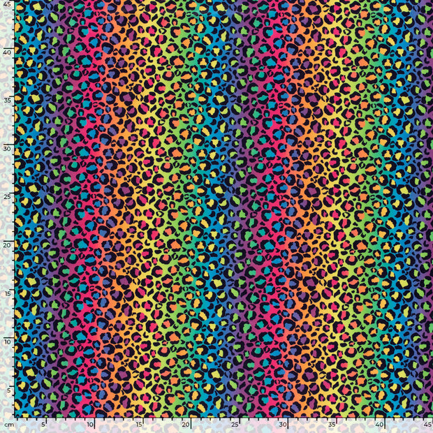 Polyester Jersey fabric Panther Multicolor