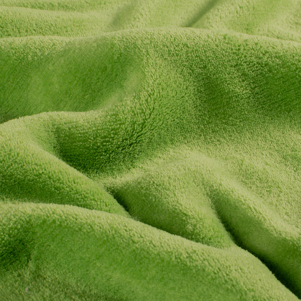 Polaire Doudou tissu Unicolore Pomme verte