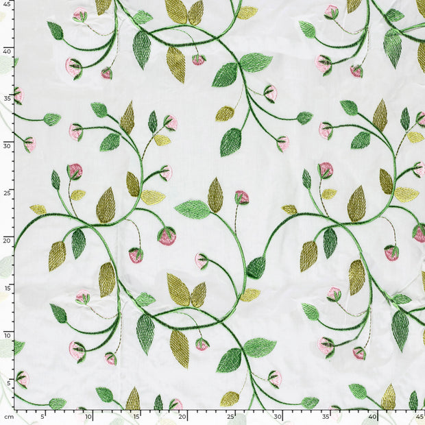  fabric Strawberries Off White