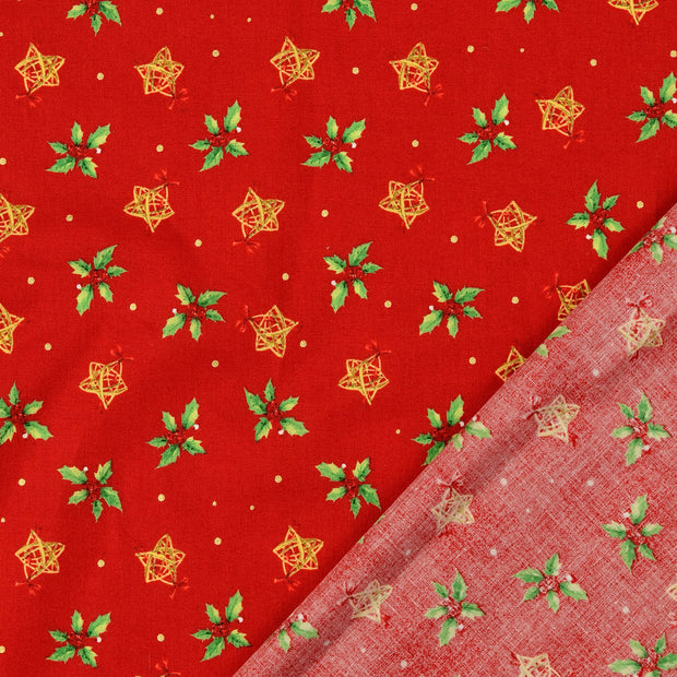  tela Rojo estampado 
