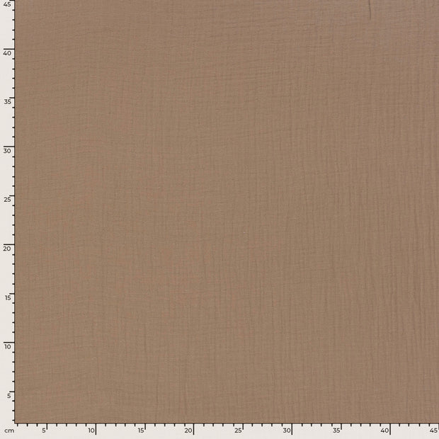 Musselin fabrik Uni Beige