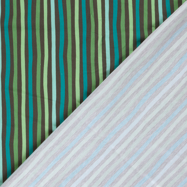 Jersey fabric Stripes digital printed 