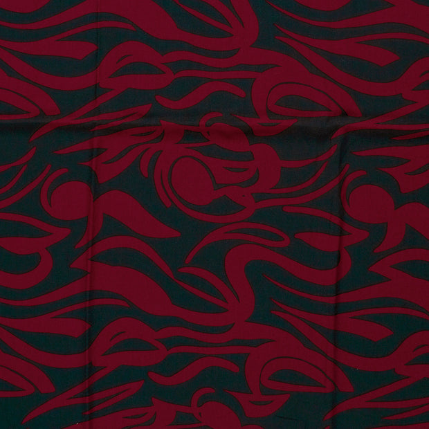 Viscosa Twill tela Burdeos mate 