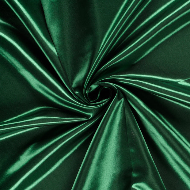 Satén tela Verde oscuro 