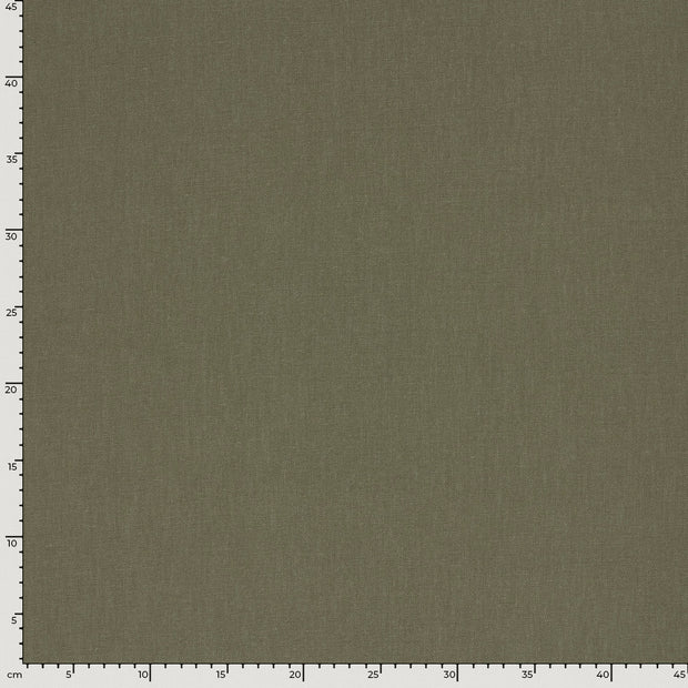 Linen Look fabric Unicolour Dark Green