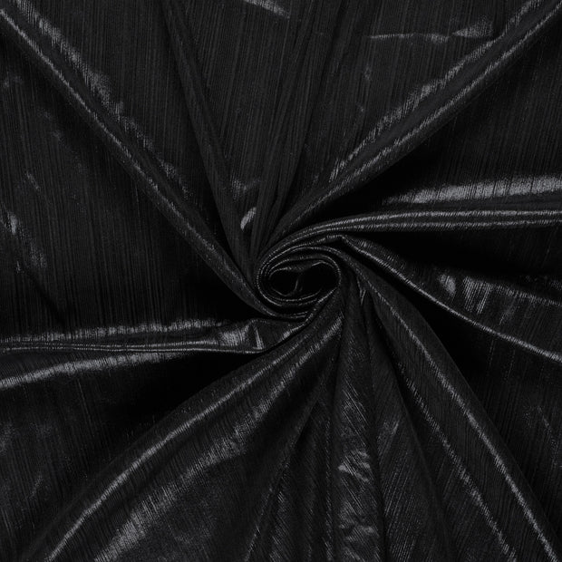 Polyester Jersey fabric Bronze pleated foiled 