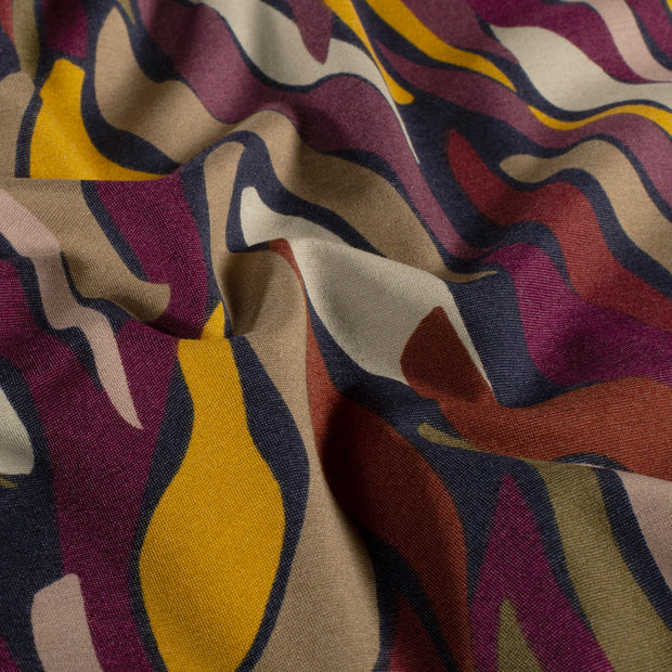 Milano tissu Abstrait Brique