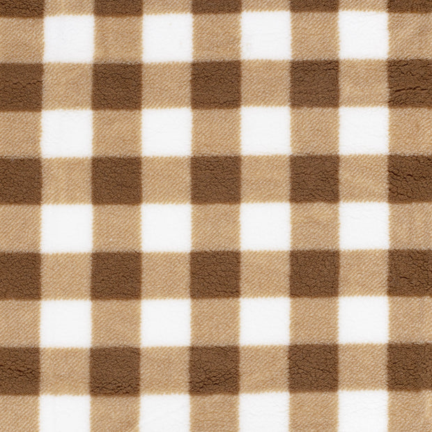 Sherpa Fleece fabric Camel matte 