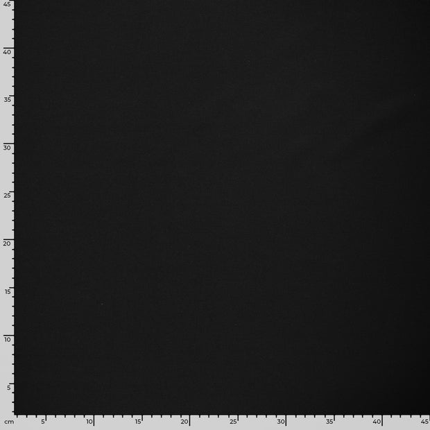 Rib Jersey fabric Unicolour Black